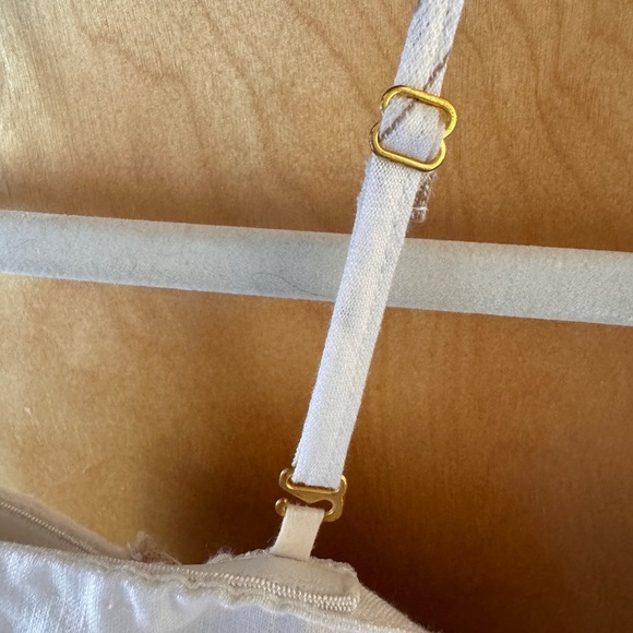 Shona Joy Linen Jumpsuit - white/tan - Size 4 (USA) - Picture 5 of 8